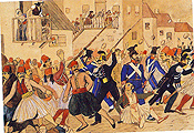 Fig. 3: Koellnberger, Bavarian Troops against Greek Insurgents