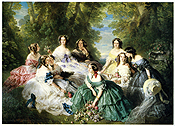 fig 14: Winterhalter, Eugénie Surrounded by her Ladies in Waiting