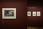 Fig. 6: Installation of Daumier exhibition showing Rue Transnonain