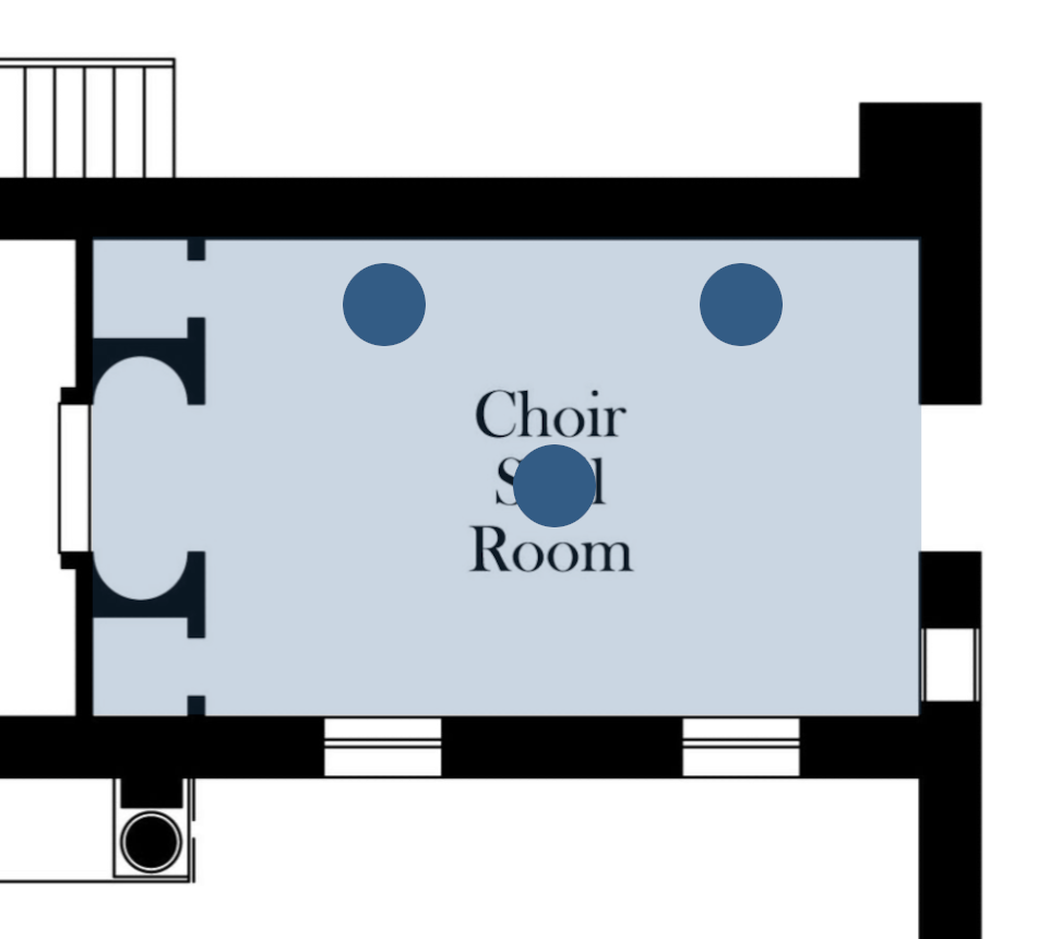 position of lighting in choir room