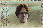 fig 20: Anonymous, Untitled [Cleo de Merode's head in landscape]
