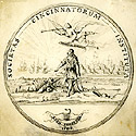 fig 6: L'Enfant, Sketch for the design of the reverse of a medal for the Society of the Cincinnati