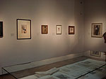 fig 8: View of the room Works on paper, with display case.