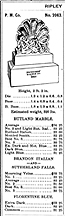 Fig. 8: Ripley Sons 1889 Wholesale Marble Catalog