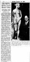 Philip D. Carter, “After 100 Yrs. Statue Loses Shock Value,” *New York Herald Tribune*, October 15, 1961, 33.