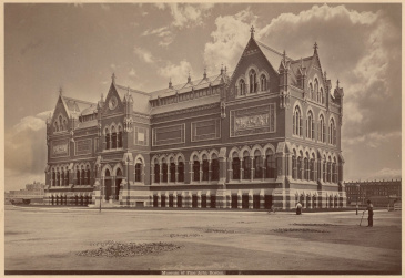 Museum of Fine Arts, Boston, at Copley Square, ca. 1876-95. Albumen print. Boston Public Library, Boston. 